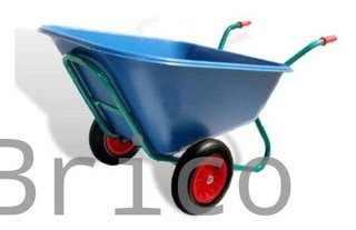 Carretilla Cuba 300 Litros Polipropileno - 2 Ruedas Neumáticas
