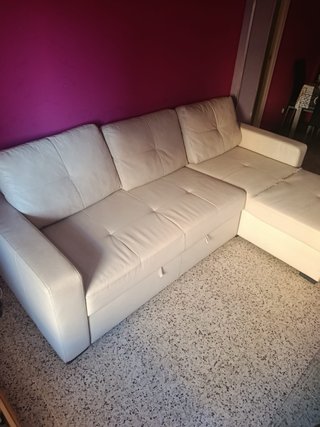 Sofá Chaise Longue Beige