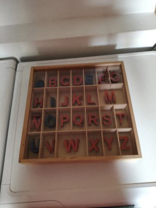 Letras Montessori Mayúsculas Madera