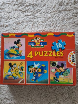 Puzzle Disney Mickey 4 puzzles 16 piezas
