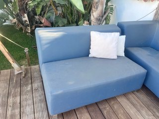 Sofá de Exterior Azul