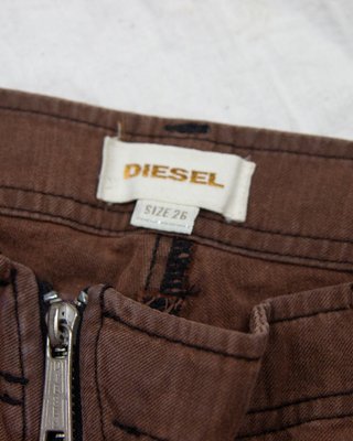 Pantaloni Diesel Y2K Marrone