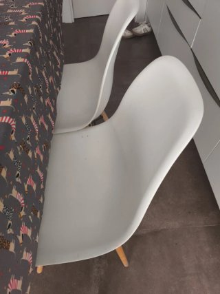Silla Estilo Nórdico Blanca