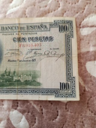 Billete 100 Pesetas España 1925