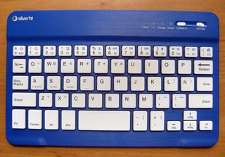Funda teclado bluetooth para tablet 7" Silver HT