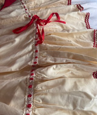 Traje Flamenca Rojo Flores