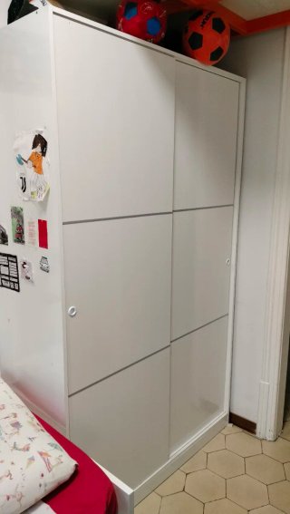 Armario de Puertas Correderas Blanco