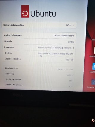 Portátil Dell Latitude E5540 Intel i5