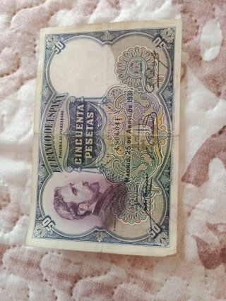Billete 50 Pesetas Banco de España 1928 y 1931