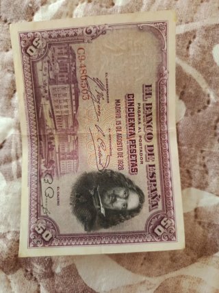 Billete 50 Pesetas Banco de España 1928 y 1931
