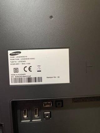 Televisor Samsung Negro 32 pulgadas