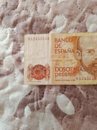 Billete 200 pesetas España 1980