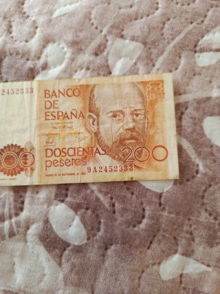 Billete 200 pesetas España 1980