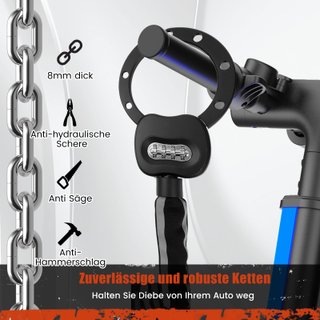 Candado Cadena Patinete Bici Boiarc Código 8mm