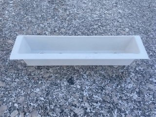 Jardinera Rectangular Blanca