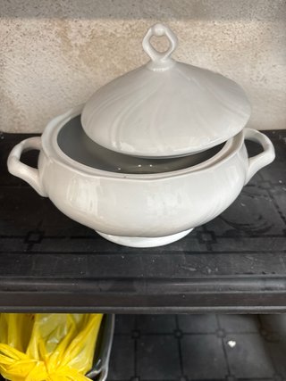 Sopera de Cerámica Blanca