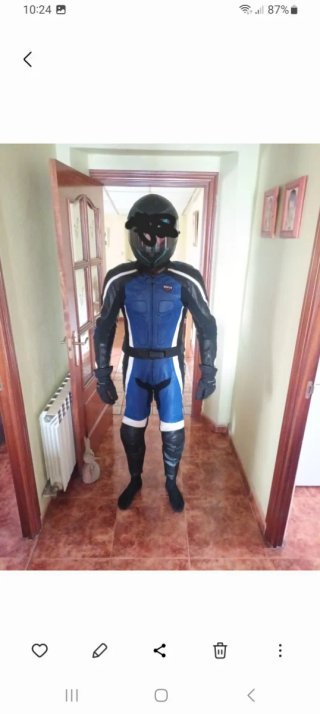 Traje de cuero para moto Rocco