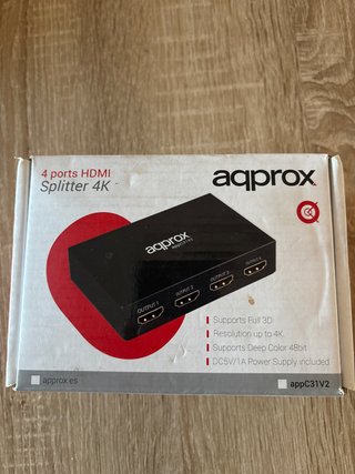 Duplicador HDMI 4 Puertos 4K marca aqprox