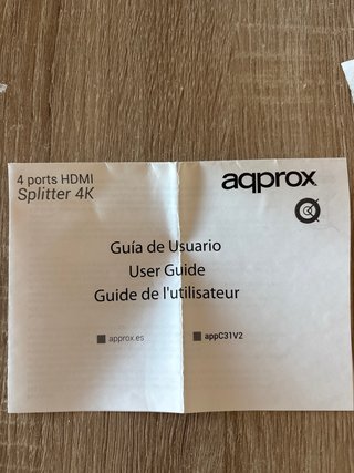 Duplicador HDMI 4 Puertos 4K marca aqprox