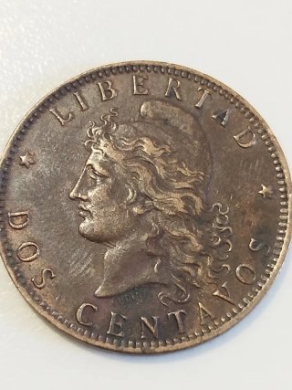 Moneda Argentina 2 Centavos 1891