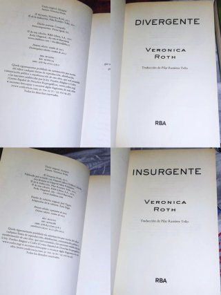 2 libros saga divergente