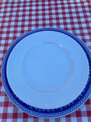 Platos de porcelana Santa Clara
