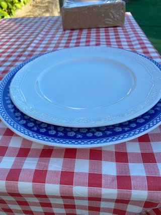 Platos de porcelana Santa Clara