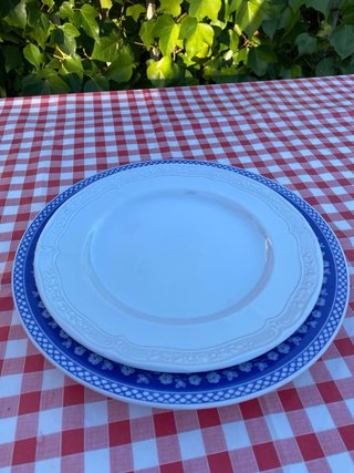 Platos de porcelana Santa Clara