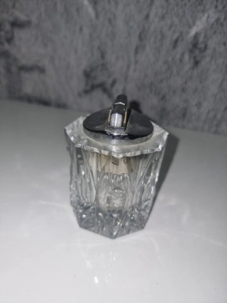 Conjunto Fumador Vintage de Cristal Tallado