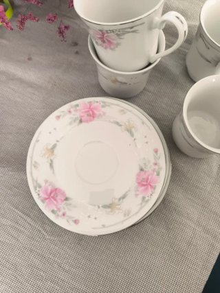 Juego de Tazas de Café de Porcelana