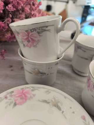 Juego de Tazas de Café de Porcelana
