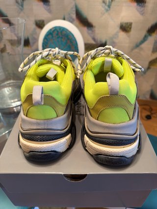 Zapatillas Balenciaga Triple S Amarillo Flúor 42