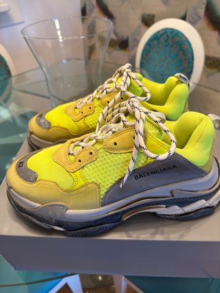 Zapatillas Balenciaga Triple S Amarillo Flúor 42