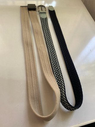 Cinture uomo beige e blu
