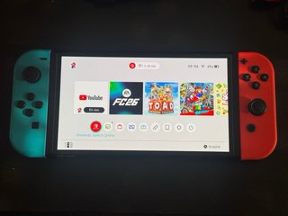 Nintendo Switch OLED Neón+Caja original+accesorios