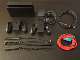 Nintendo Switch OLED Neón+Caja original+accesorios