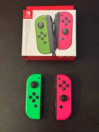 Nintendo Switch OLED Neón+Caja original+accesorios
