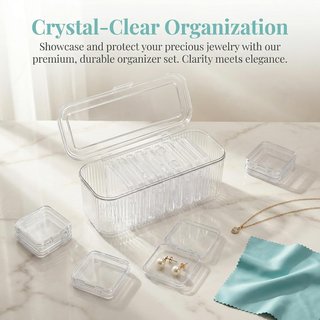 Organizador Joyero Transparente 12 Cajas