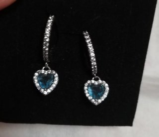 Pendientes Pandora Corazón Turquesa