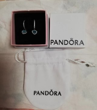 Pendientes Pandora Corazón Turquesa