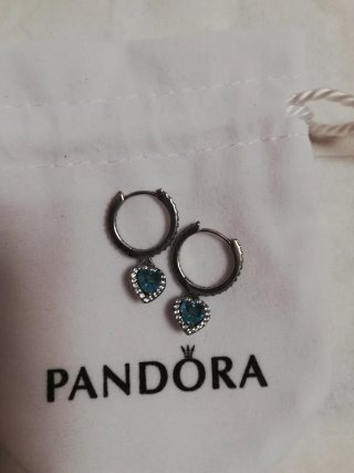 Pendientes Pandora Corazón Turquesa