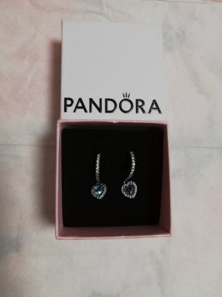 Pendientes Pandora Corazón Turquesa