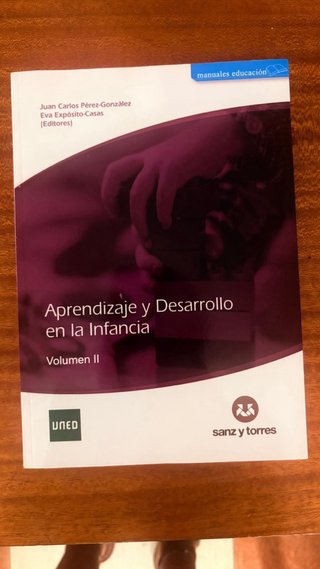 Libros educacion indantil 1. UNED