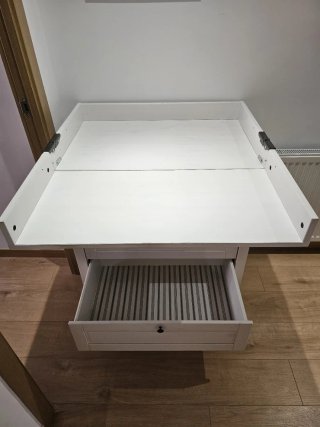 Cambiador de bebe cajones blanco SUNDVIK