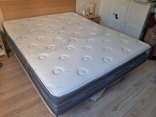 Colchón Flex Nube Visco + base cama 150x190