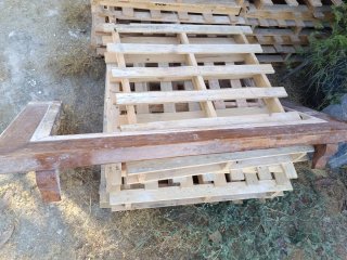 Baquetón de madera para chimenea