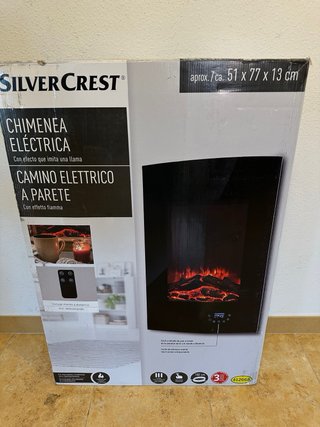 Chimenea Eléctrica Vertical 1800W