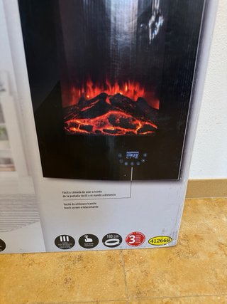 Chimenea Eléctrica Vertical 1800W