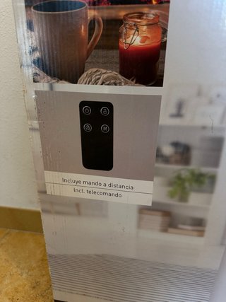 Chimenea Eléctrica Vertical 1800W