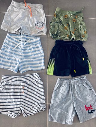 Lote 6 pantalones cortos niño